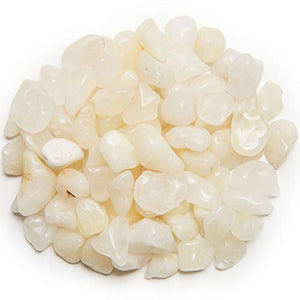 Digging Dolls: 1 lb of Extra Small Crystal with Sulphur A Grade Stones from Brazil - Tumbled Rocks Perfect for Art, Crafts, Reiki, Wicca and Wire Wrapping!