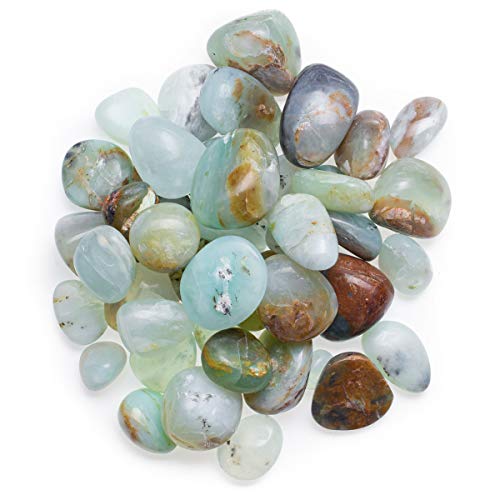 Digging Dolls: 3 lbs Natural Blue Opal Tumbled Stones from Peru