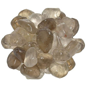 Digging Dolls: 3 lbs of Large Smokey Quartz EX Grade Stones from Brazil - Tumbled Rocks Crystals Perfect for Art, Crafts, Reiki, Wicca and Wire Wrapping!