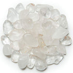 Digging Dolls: 1 lb of Extra Small Crystal Quartz B Grade Stones from Brazil - Tumbled Rocks Perfect for Art, Crafts, Reiki, Wicca and Wire Wrapping!