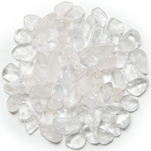 Digging Dolls: 1 lb of XXSmall Crystal Quartz A Grade Stones from Brazil - Tumbled Rocks Perfect for Art, Crafts, Reiki, Wicca and Wire Wrapping!