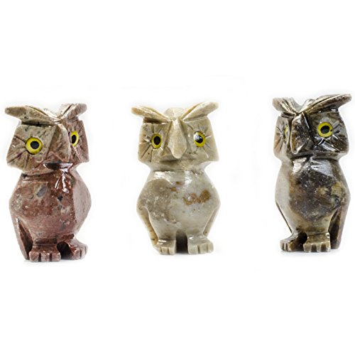 Digging Dolls : 3 pcs Owl Collectable Animal Figurine - Party Favors, Stocking Stuffers, Gifts, Collecting and More!
