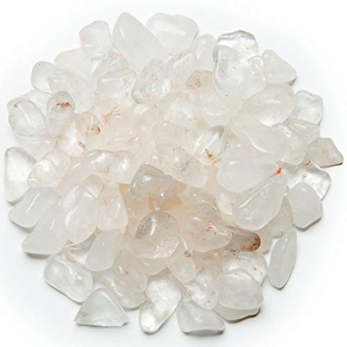 Digging Dolls: 2 lbs of XXSmall Crystal Quartz B Grade Stones from Brazil - Tumbled Rocks Perfect for Art, Crafts, Reiki, Wicca and Wire Wrapping!