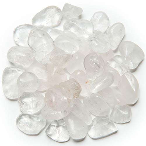 Digging Dolls: 2 lbs of Extra Small Crystal Quartz A Grade Stones from Brazil - Tumbled Rocks Perfect for Art, Crafts, Reiki, Wicca and Wire Wrapping!