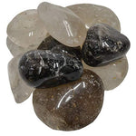 Digging Dolls: 1 lb of XX Large Smokey Quartz B Grade Stones from Brazil - Tumbled Rocks Crystals Perfect for Art, Crafts, Reiki, Wicca and Wire Wrapping!