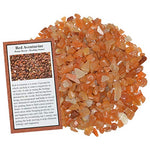 Digging Dolls: 1 lb of Tumbled Red Aventurine Chip Stones - Polished Rocks for Crafts, Art, Vase Filler, Decoration, Reiki, Crystal Jewelry Making and More!