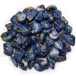 Digging Dolls: 2 lbs of Extra Small Sodalite B Grade Stones from Brazil - Tumbled Rocks Perfect for Art, Crafts, Reiki, Wicca and Wire Wrapping!