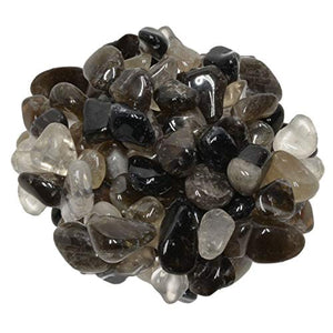 Digging Dolls: 2 lbs of Small Smokey Quartz A Grade Stones from Brazil - Tumbled Rocks Crystals Perfect for Art, Crafts, Reiki, Wicca and Wire Wrapping!