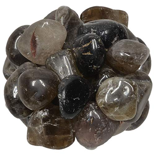 Digging Dolls: 3 lbs of Large Smokey Quartz A Grade Stones from Brazil - Tumbled Rocks Crystals Perfect for Art, Crafts, Reiki, Wicca and Wire Wrapping!