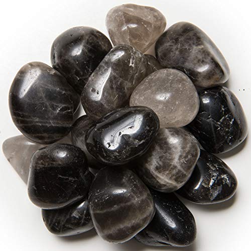 Digging Dolls: 3 lbs of Large Smokey Quartz B Grade Stones from Brazil - Tumbled Rocks Perfect for Art, Crafts, Reiki, Wicca and Wire Wrapping!