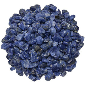 Digging Dolls: 1/2 lb of XX Small Sodalite A Grade Stones from Brazil - Tumbled Rocks Crystals Perfect for Art, Crafts, Reiki, Wicca and Wire Wrapping!