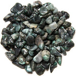 Digging Dolls: 2 lbs of XXSmall Emerald B Grade Stones from Brazil - Tumbled Rocks Perfect for Art, Crafts, Reiki, Wicca and Wire Wrapping!