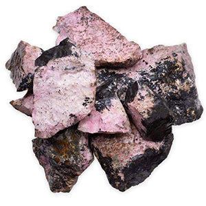 Digging Dolls: 1/2 lb Natural Rhodonite Rough Stones from Peru