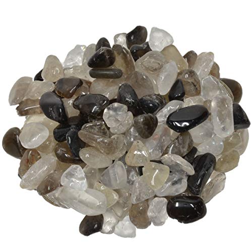 Digging Dolls: 1 lb of Extra Small Smokey Quartz A Grade Stones from Brazil - Tumbled Rocks Crystals Perfect for Art, Crafts, Reiki, Wicca and Wire Wrapping!