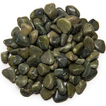 Digging Dolls: 1/2 lb of Extra Small Green Jasper A Grade Stones from Brazil - Tumbled Rocks Perfect for Art, Crafts, Reiki, Wicca and Wire Wrapping!