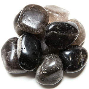 Digging Dolls: 2 lbs of Extra Large Smokey Quartz B Grade Stones from Brazil - Tumbled Rocks Perfect for Art, Crafts, Reiki, Wicca and Wire Wrapping!