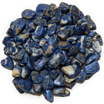 Digging Dolls: 1 lb of XXSmall Sodalite B Grade Stones from Brazil - Tumbled Rocks Perfect for Art, Crafts, Reiki, Wicca and Wire Wrapping!