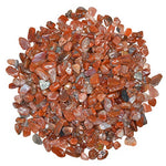 Digging Dolls: 1 lb of Tumbled South Redstone Chip Stones - Polished Rocks for Crafts, Art, Vase Filler, Decoration, Reiki, Crystal Jewelry Making and More!