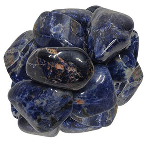 Digging Dolls: 3 lbs of Extra Large Sodalite A Grade Stones from Brazil - Tumbled Rocks Crystals Perfect for Art, Crafts, Reiki, Wicca and Wire Wrapping!