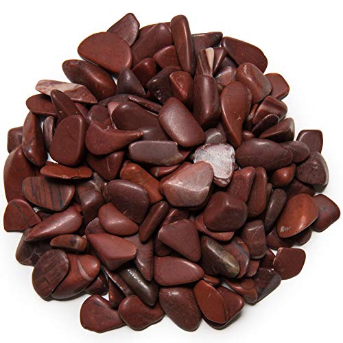 Digging Dolls: 2 lbs of XXSmall Red Striped Dolomite A Grade Stones from Brazil - Tumbled Rocks Perfect for Art, Crafts, Reiki, Wicca and Wire Wrapping!