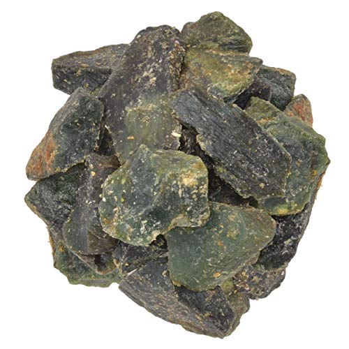 Digging Dolls: 3 lbs of Light Green Serpentine Rough Stones from India - Raw Rocks Perfect for Tumbling, Lapidary Polishing, Reiki, Crystal Healing and Crafts!