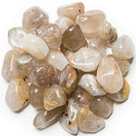 Digging Dolls: 2 lbs of Medium Rutilated Quartz EX Grade Stones from Brazil - Tumbled Rocks Perfect for Art, Crafts, Reiki, Wicca and Wire Wrapping!