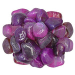 Digging Dolls: 3 lbs of Medium Dyed Pinkish Purple Agate A Grade Stones from Brazil - Tumbled Rocks Crystals Perfect for Art, Crafts, Reiki, Wicca and Wire Wrapping!