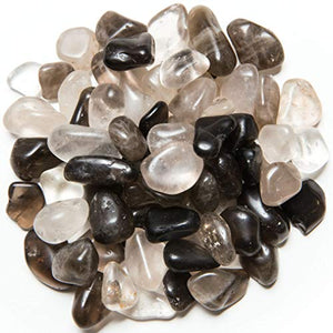 Digging Dolls: 3 lbs of Extra Small Smokey Quartz B Grade Stones from Brazil - Tumbled Rocks Perfect for Art, Crafts, Reiki, Wicca and Wire Wrapping!