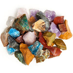 Digging Dolls: 2 lbs Natural 12 Stone Madagascar Rough Stone Mix - Large Size - 1" to 1.5" Average - Raw Rough Rocks for Arts, Crafts, Tumbling, Polishing, Gem Mining and Wire Wrapping!