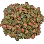 Digging Dolls: 1/2 lb of XX Small Unakite A Grade Stones from Brazil - Tumbled Rocks Crystals Perfect for Art, Crafts, Reiki, Wicca and Wire Wrapping!