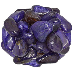 Digging Dolls: 1 lb of Large Dyed Dark Purple Agate A Grade Stones from Brazil - Tumbled Rocks Crystals Perfect for Art, Crafts, Reiki, Wicca and Wire Wrapping!