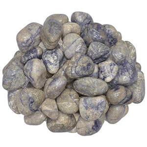 Digging Dolls: 2 lbs of Tumbled Ritzaullite Stones from Tibet - Polished Rocks for Crafts, Art, Vase Filler, Decoration, Reiki, Crystal Jewelry Making and More!