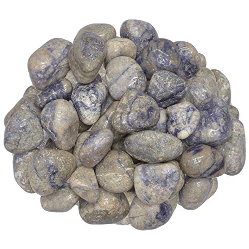 Digging Dolls: 1/2 lb of Tumbled Ritzaullite Stones from Tibet - Polished Rocks for Crafts, Art, Vase Filler, Decoration, Reiki, Crystal Jewelry Making and More!