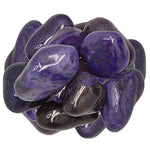 Digging Dolls: 3 lbs of Extra Large Dyed Dark Purple Agate A Grade Stones from Brazil - Tumbled Rocks Crystals Perfect for Art, Crafts, Reiki, Wicca and Wire Wrapping!