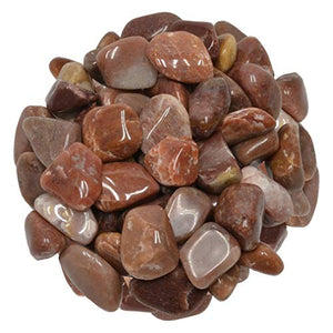 Digging Dolls: 1 lb of Small Red Aventurine A Grade Stones from Brazil - Tumbled Rocks Crystals Perfect for Art, Crafts, Reiki, Wicca and Wire Wrapping!