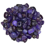 Digging Dolls: 2 lbs of Extra Small Dyed Dark Purple Agate A Grade Stones from Brazil - Tumbled Rocks Crystals Perfect for Art, Crafts, Reiki, Wicca and Wire Wrapping!