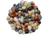 A Natural India Tumbled Stone Mix - Made with Over 30 Types of Indian Stones - Small Size - .5" to 1"